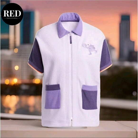 Adidas Hoop York City Shooting Shirt Purple HE1262 - Women's Size L - Picture 6 of 8